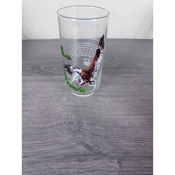 Vtg Burger Chef Glass Bald Eagle 1978 Collectors Endangered Species Tumbler - Picture 7 of 14